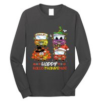 Bus Driver Happy Hallothanksmas Thanksgiving Christmas Long Sleeve Shirt