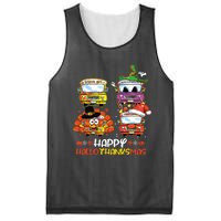 Bus Driver Happy Hallothanksmas Thanksgiving Christmas Mesh Reversible Basketball Jersey Tank