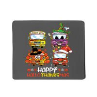 Bus Driver Happy Hallothanksmas Thanksgiving Christmas Mousepad