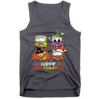 Bus Driver Happy Hallothanksmas Thanksgiving Christmas Tank Top