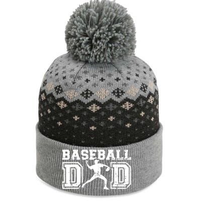 Baseball Dad Happy Fathers Day Gift For Men Boy The Baniff Cuffed Pom Beanie