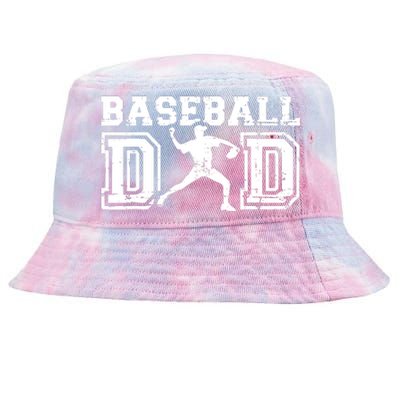 Baseball Dad Happy Fathers Day Gift For Men Boy Tie-Dyed Bucket Hat