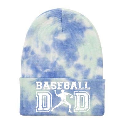 Baseball Dad Happy Fathers Day Gift For Men Boy Tie Dye 12in Knit Beanie