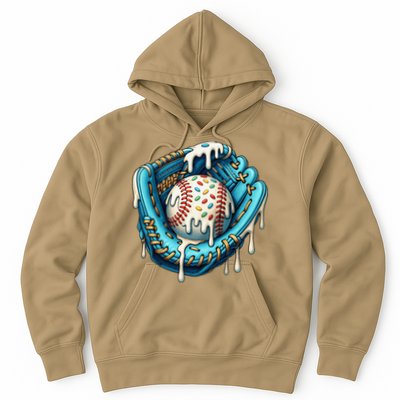 Baseball Drip Home Plate Ice Cream Respect The Drip Hoodie