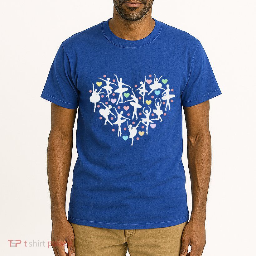 Ballerina Dancer Heart Valentines Day Tall T-Shirt