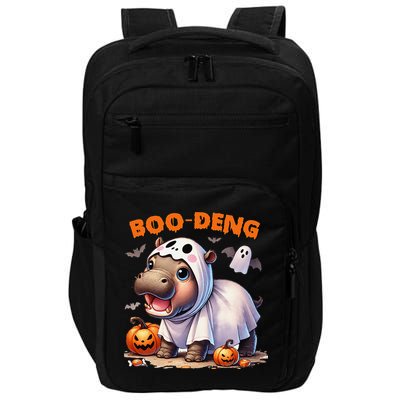 Boo Deng Halloween Baby Pygmy Hippo Bouncy Pig Moo Deng Impact Tech Backpack