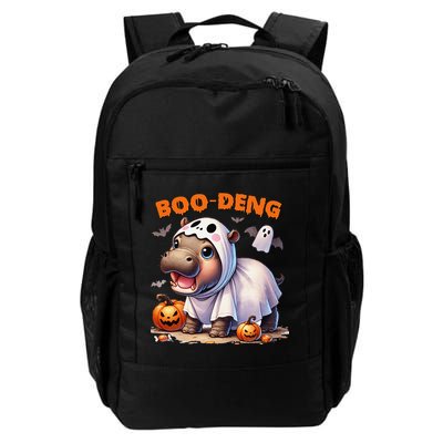 Boo Deng Halloween Baby Pygmy Hippo Bouncy Pig Moo Deng Backpack