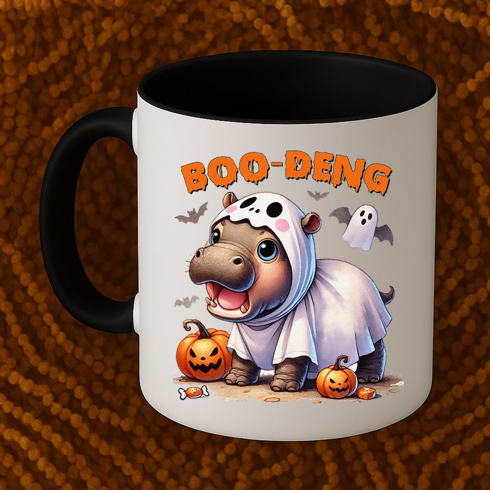 Boo Deng Halloween Baby Pygmy Hippo Bouncy Pig Moo Deng Mug