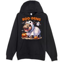 Boo Deng Halloween Baby Pygmy Hippo Bouncy Pig Moo Deng Premium Pullover Hoodie