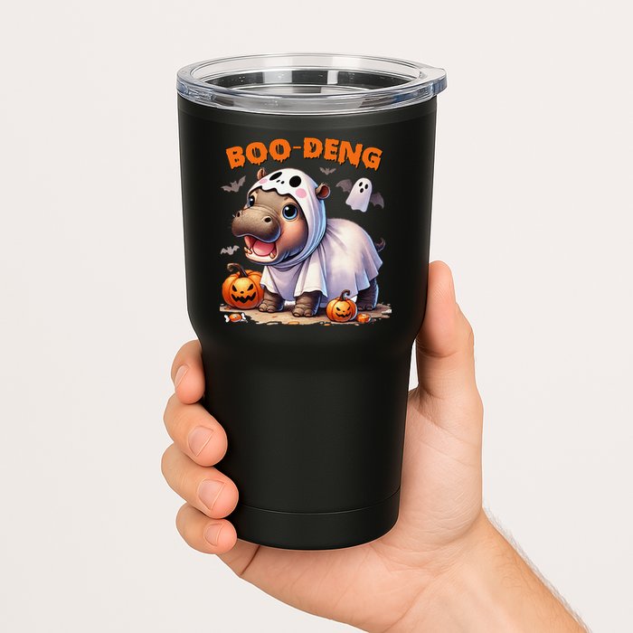 Boo Deng Halloween Baby Pygmy Hippo Bouncy Pig Moo Deng Tumbler