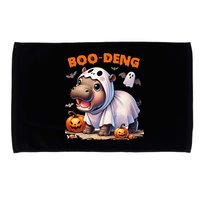 Boo Deng Halloween Baby Pygmy Hippo Bouncy Pig Moo Deng Microfiber Hand Towel