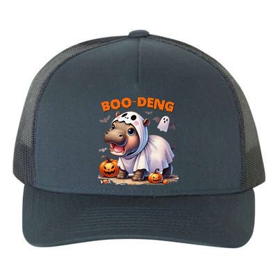 Boo Deng Halloween Baby Pygmy Hippo Bouncy Pig Moo Deng Yupoong Adult 5-Panel Trucker Hat