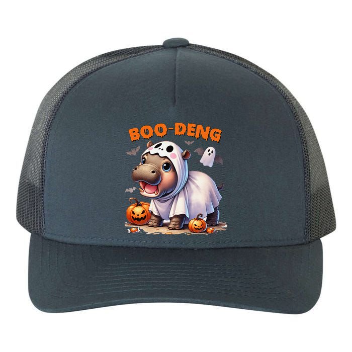 Boo Deng Halloween Baby Pygmy Hippo Bouncy Pig Moo Deng Yupoong Adult 5-Panel Trucker Hat