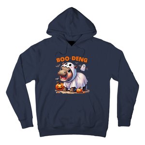 Boo Deng Halloween Baby Pygmy Hippo Bouncy Pig Moo Deng Hoodie