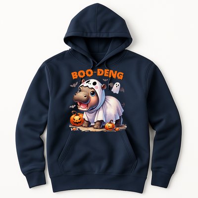 Boo Deng Halloween Baby Pygmy Hippo Bouncy Pig Moo Deng Hoodie