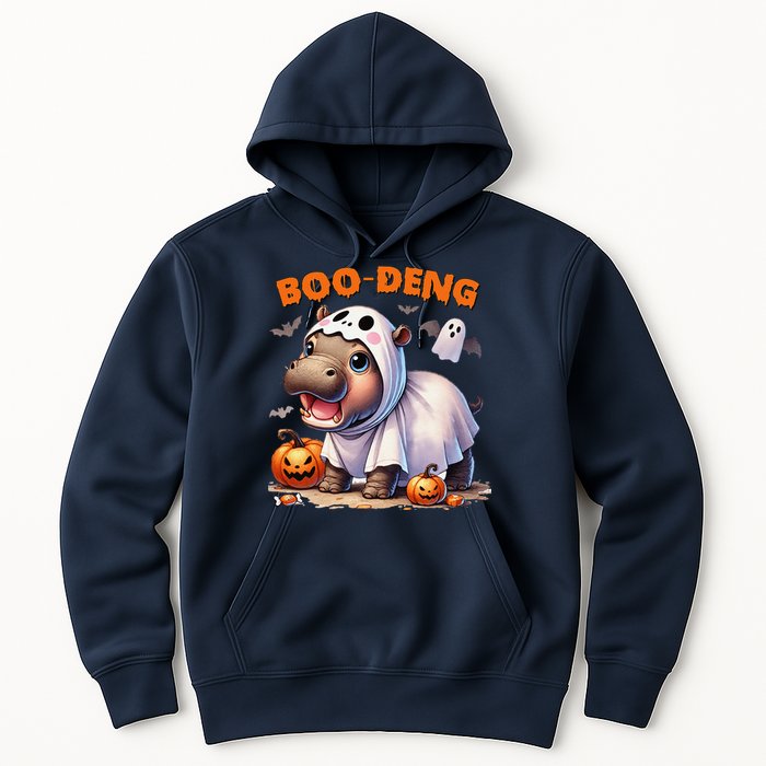 Boo Deng Halloween Baby Pygmy Hippo Bouncy Pig Moo Deng Hoodie