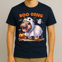 Boo Deng Halloween Baby Pygmy Hippo Bouncy Pig Moo Deng T-Shirt
