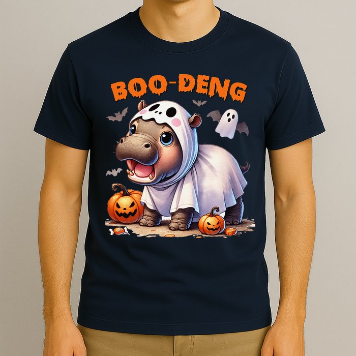 Boo Deng Halloween Baby Pygmy Hippo Bouncy Pig Moo Deng T-Shirt