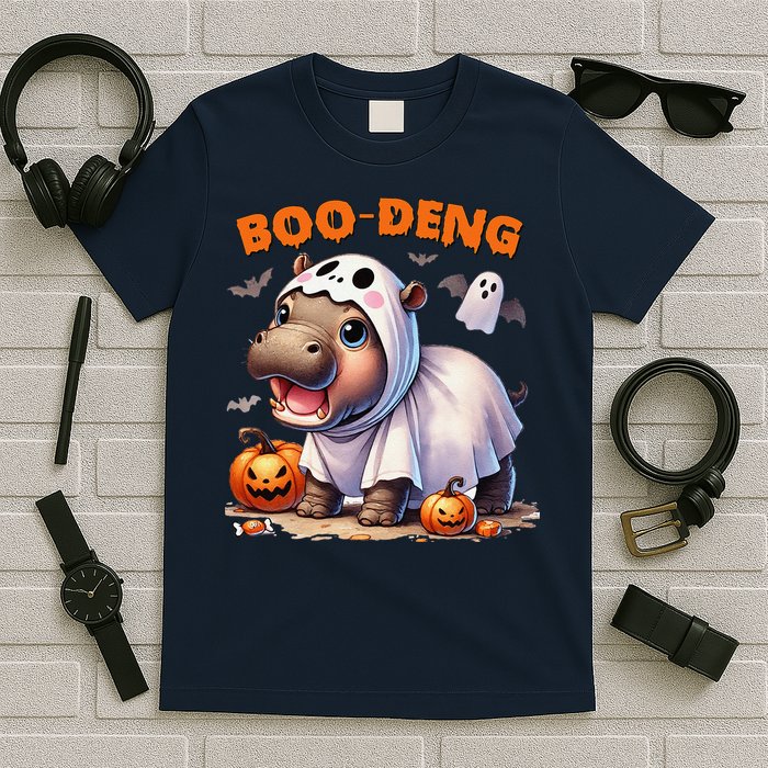 Boo Deng Halloween Baby Pygmy Hippo Bouncy Pig Moo Deng T-Shirt