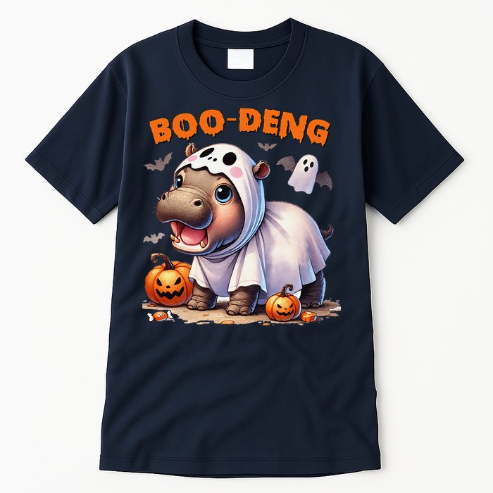 Boo Deng Halloween Baby Pygmy Hippo Bouncy Pig Moo Deng Tall T-Shirt