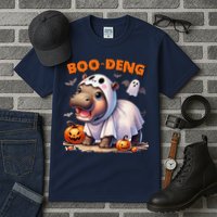 Boo Deng Halloween Baby Pygmy Hippo Bouncy Pig Moo Deng Tall T-Shirt