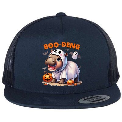 Boo Deng Halloween Baby Pygmy Hippo Bouncy Pig Moo Deng Flatbill Hat