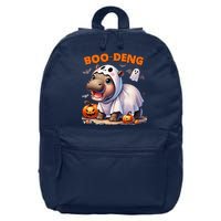 Boo Deng Halloween Baby Pygmy Hippo Bouncy Pig Moo Deng 16 in Basic Backpack