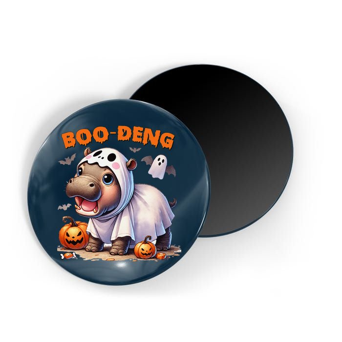 Boo Deng Halloween Baby Pygmy Hippo Bouncy Pig Moo Deng Magnet