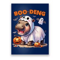 Boo Deng Halloween Baby Pygmy Hippo Bouncy Pig Moo Deng Poster