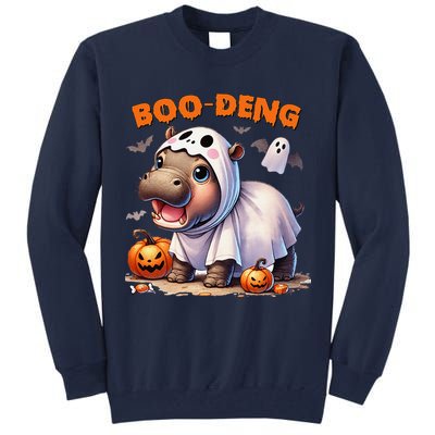 Boo Deng Halloween Baby Pygmy Hippo Bouncy Pig Moo Deng Tall Sweatshirt