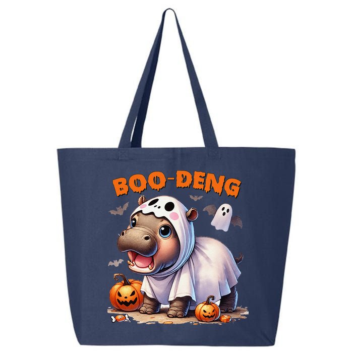 Boo Deng Halloween Baby Pygmy Hippo Bouncy Pig Moo Deng 25L Jumbo Tote