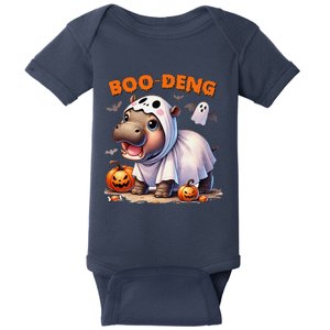 Boo Deng Halloween Baby Pygmy Hippo Bouncy Pig Moo Deng Baby Bodysuit