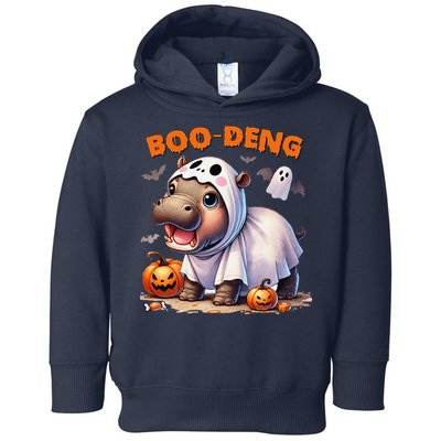 Boo Deng Halloween Baby Pygmy Hippo Bouncy Pig Moo Deng Toddler Hoodie