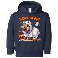 Boo Deng Halloween Baby Pygmy Hippo Bouncy Pig Moo Deng Toddler Hoodie