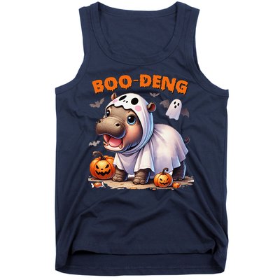 Boo Deng Halloween Baby Pygmy Hippo Bouncy Pig Moo Deng Tank Top