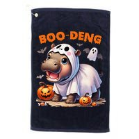 Boo Deng Halloween Baby Pygmy Hippo Bouncy Pig Moo Deng Golf Towel