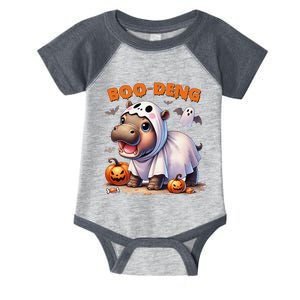 Boo Deng Halloween Baby Pygmy Hippo Bouncy Pig Moo Deng Infant Baby Jersey Bodysuit