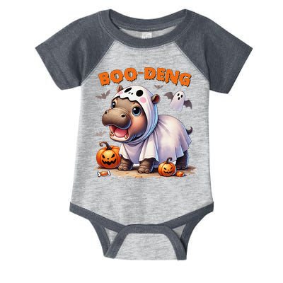 Boo Deng Halloween Baby Pygmy Hippo Bouncy Pig Moo Deng Infant Baby Jersey Bodysuit