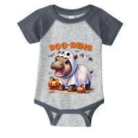 Boo Deng Halloween Baby Pygmy Hippo Bouncy Pig Moo Deng Infant Baby Jersey Bodysuit