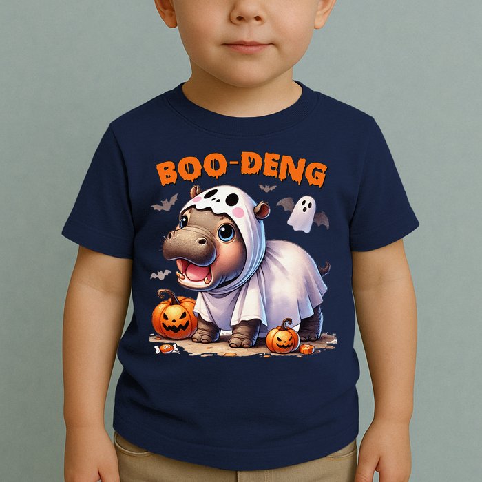 Boo Deng Halloween Baby Pygmy Hippo Bouncy Pig Moo Deng Toddler T-Shirt