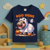 Boo Deng Halloween Baby Pygmy Hippo Bouncy Pig Moo Deng Toddler T-Shirt