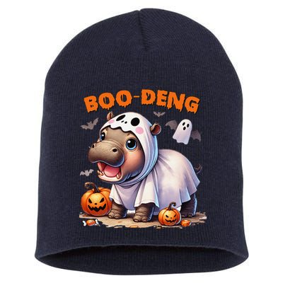 Boo Deng Halloween Baby Pygmy Hippo Bouncy Pig Moo Deng Short Acrylic Beanie