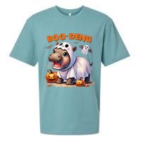 Boo Deng Halloween Baby Pygmy Hippo Bouncy Pig Moo Deng Sueded Cloud Jersey T-Shirt