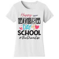 Bus Driver Happy First Day Of School Women Back To School Women's T-Shirt