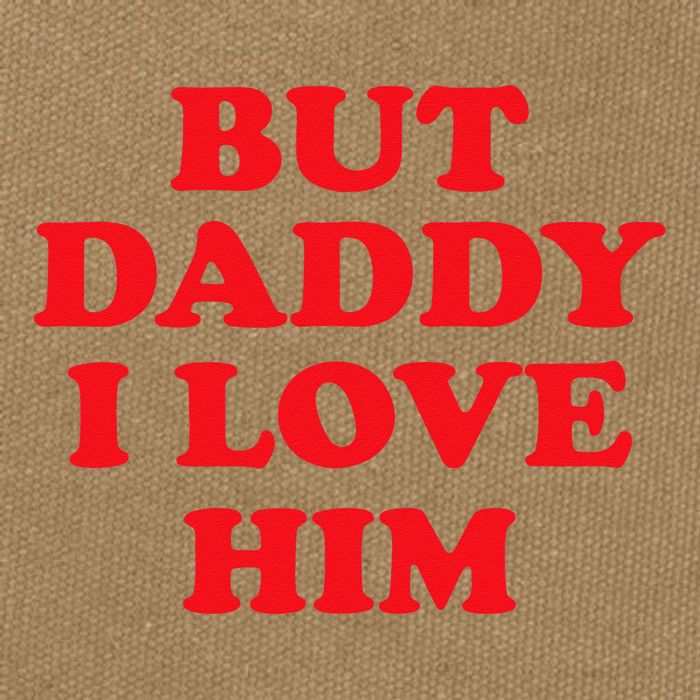 But Daddy I Love Him Cotton Canvas Backpack