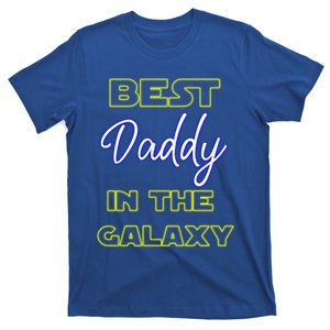 Best Daddy In The Galaxy Fathers Day Pa Pop American Dad Gift T-Shirt