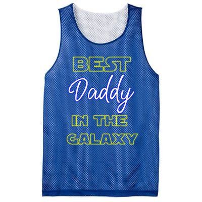 Best Daddy In The Galaxy Fathers Day Pa Pop American Dad Gift Mesh Reversible Basketball Jersey Tank