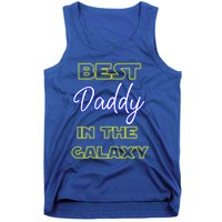 Best Daddy In The Galaxy Fathers Day Pa Pop American Dad Gift Tank Top