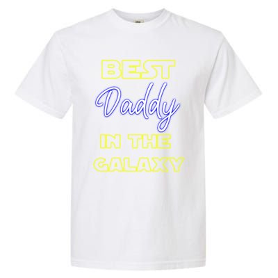 Best Daddy In The Galaxy Fathers Day Pa Pop American Dad Gift Garment-Dyed Heavyweight T-Shirt