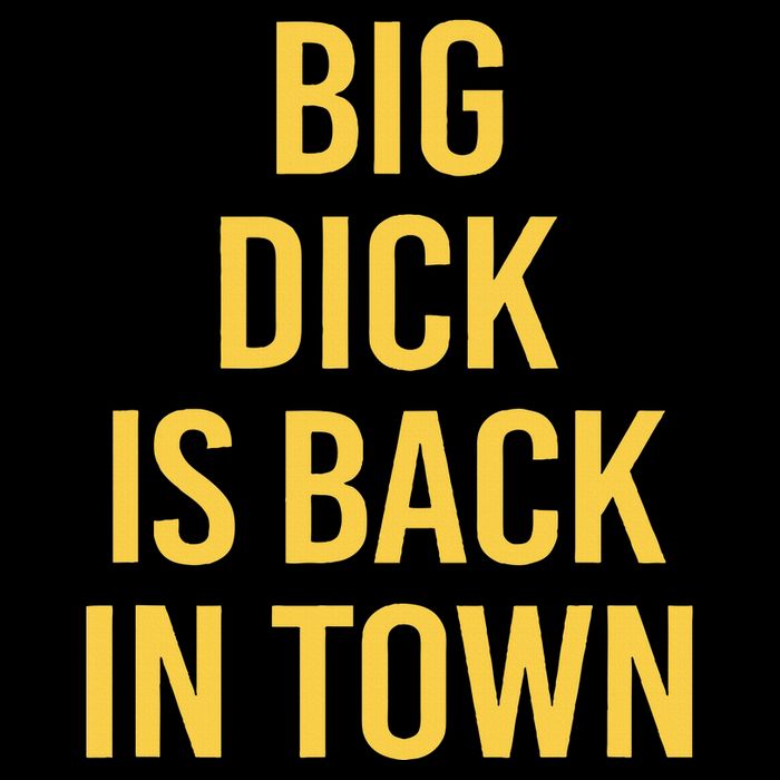 Big Dick Is Back In Town Funny Sarcastic Quote Saying Cooling Performance Crew T-Shirt
